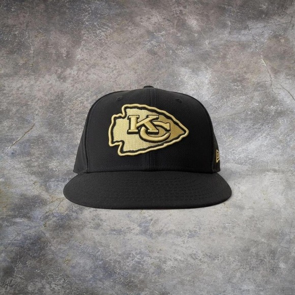 New Era Other - New Era 9FIFTY Kansas City Chiefs Snapback Hat Black Gold Wool NFL Cap Mens